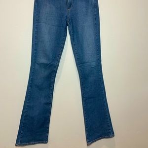 Paige Mid Rise Wide Leg Jeans 29